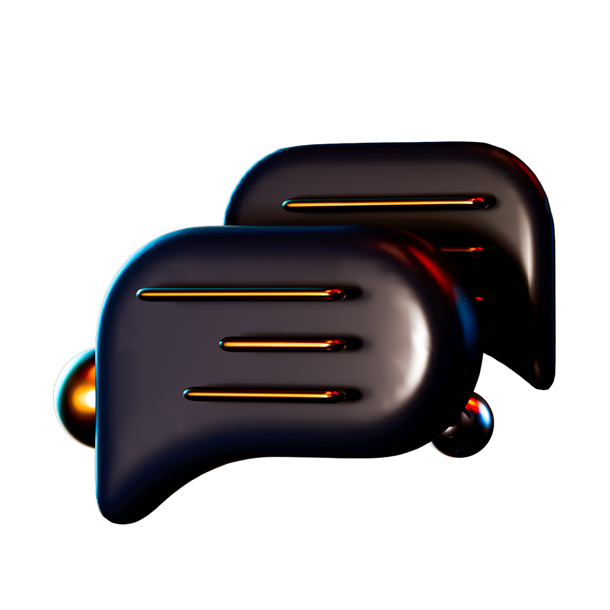 White background Chat Bubble